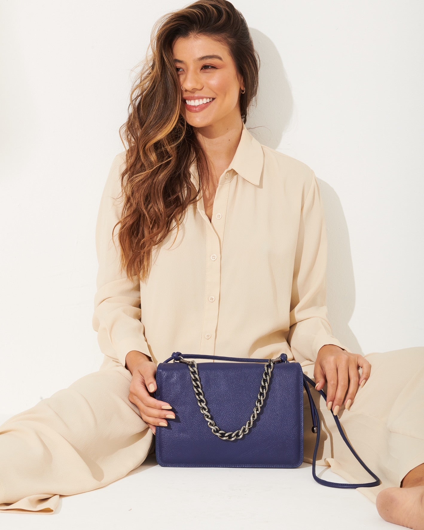 Bolsa Giulia Azul Carbono