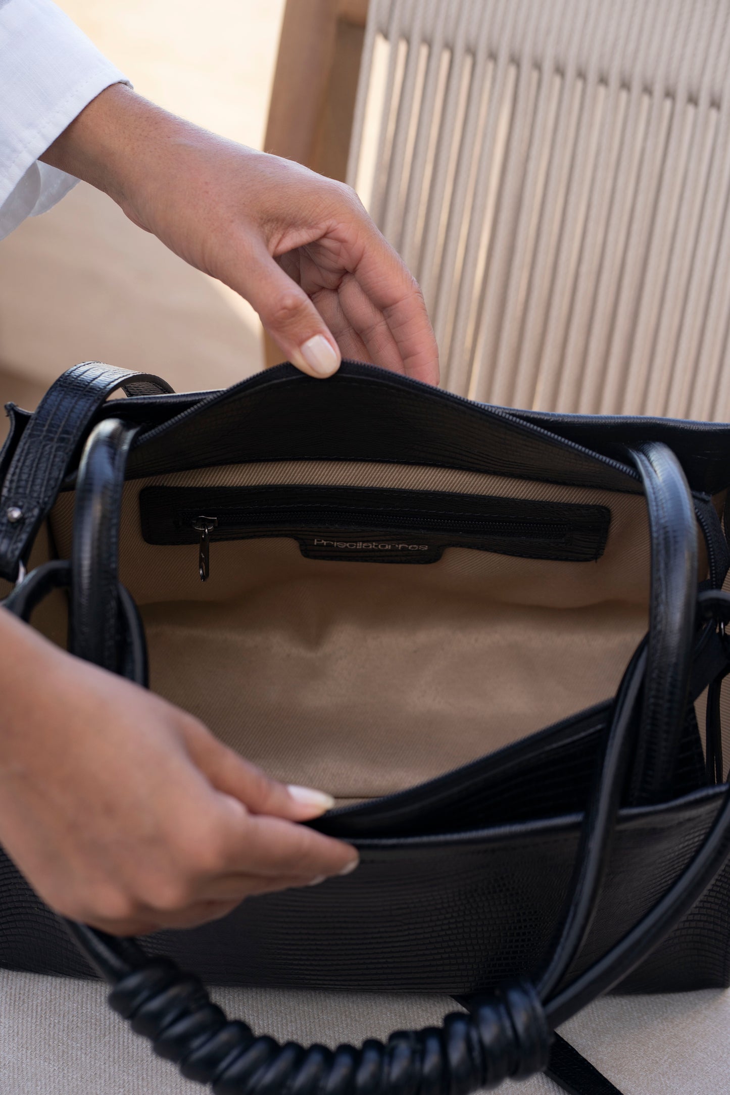 Bolsa Beatrice Lezard Eclipse