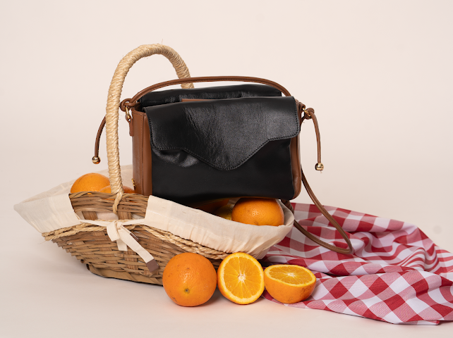 Bolsa Bellina Camel / Nero