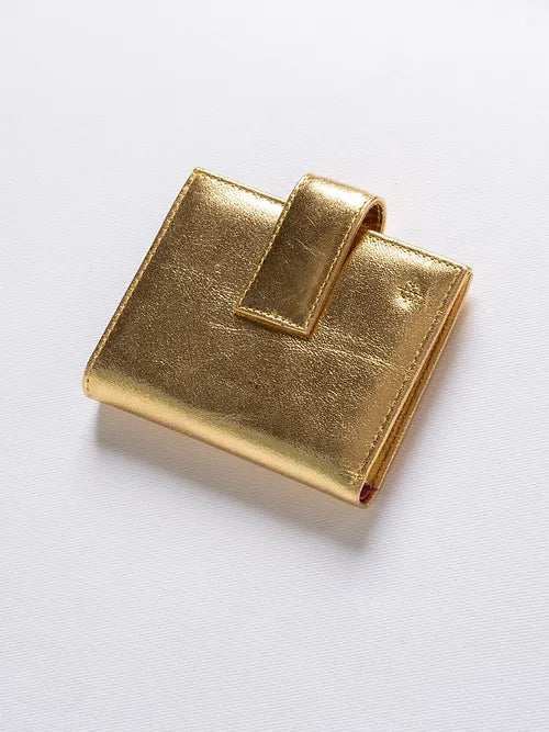 Firenze Wallet Metallic Gold / Hot Pink