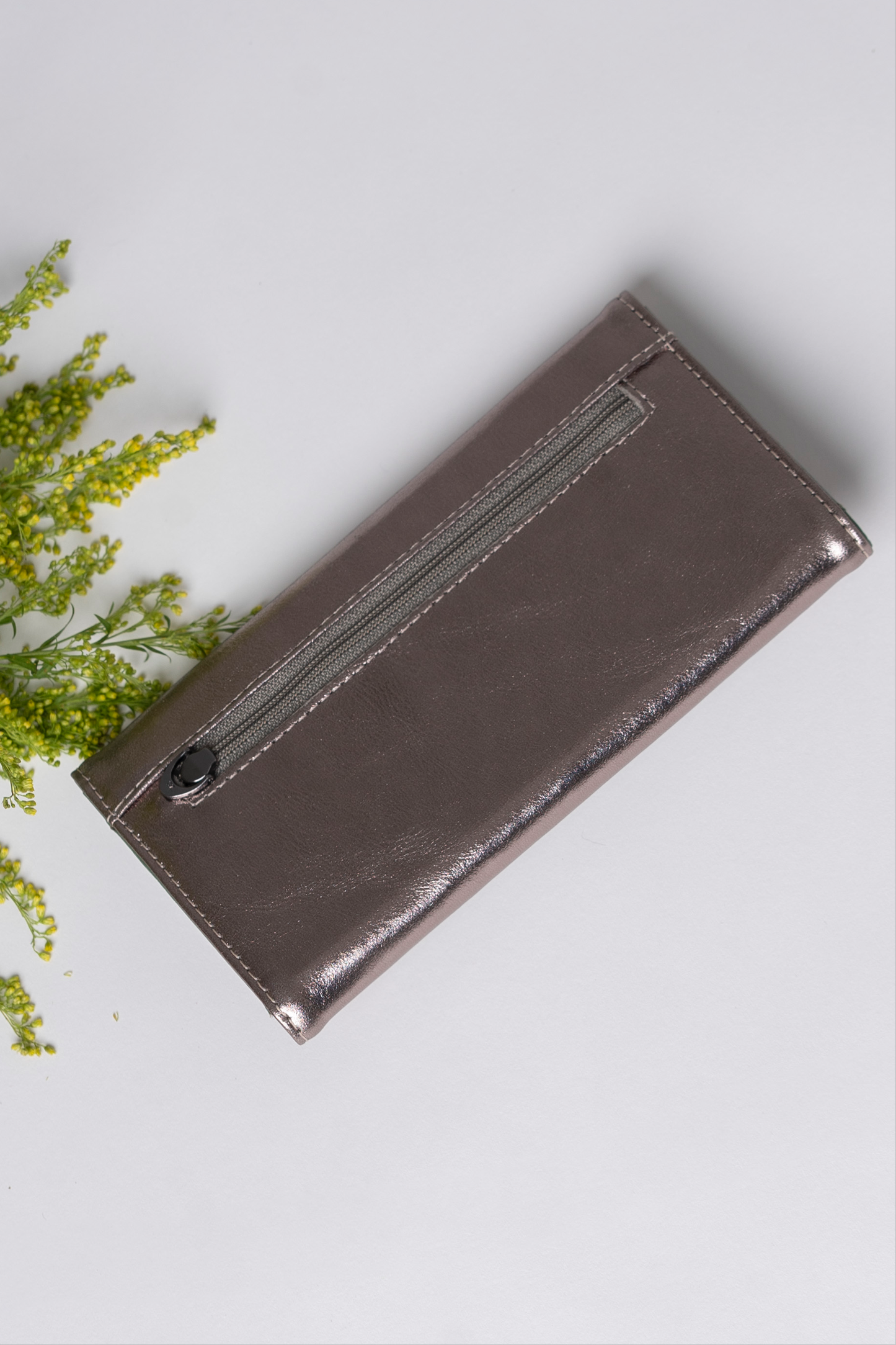 Pisa Wallet Metallic Graphite / Forest