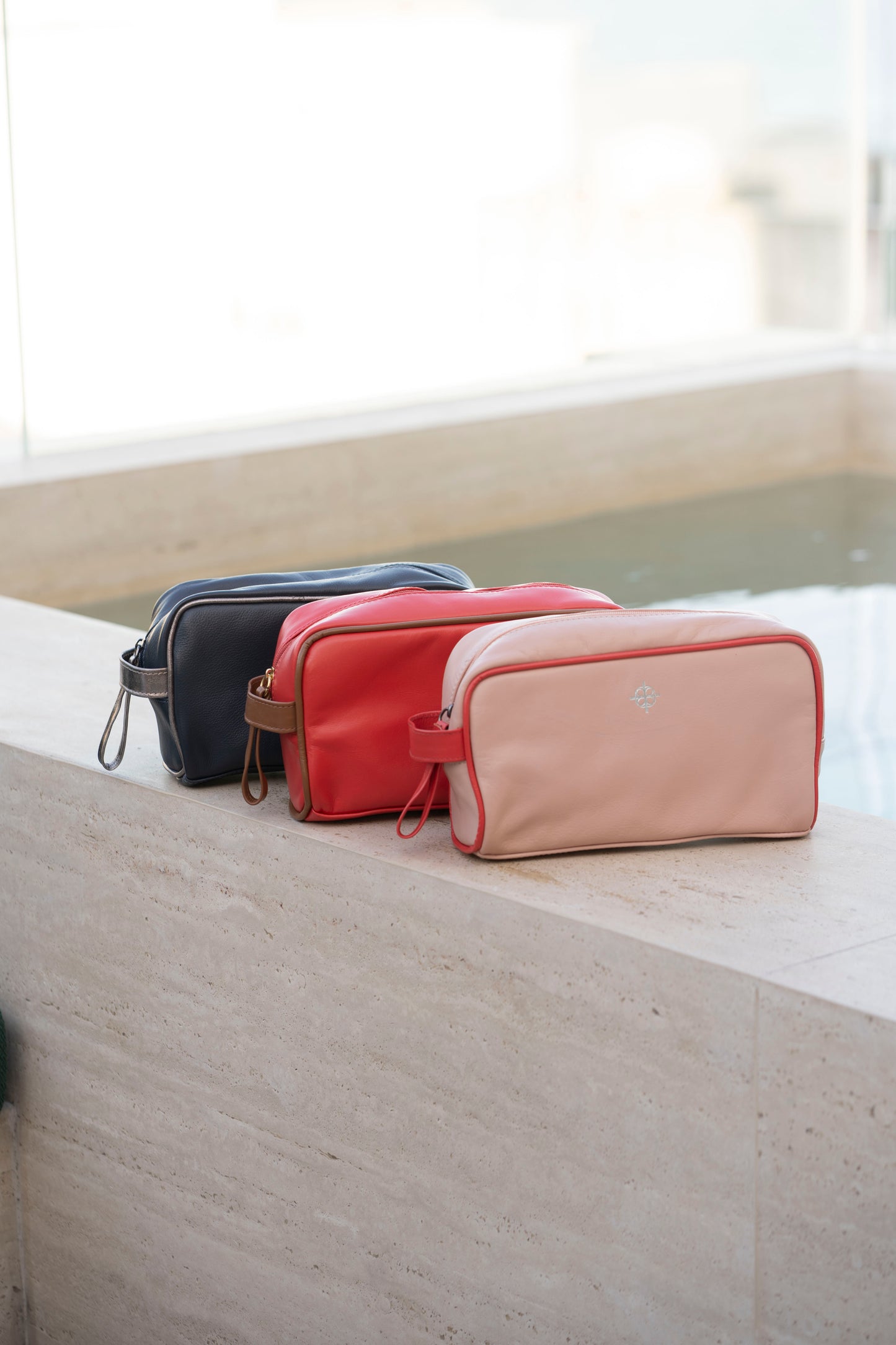 Necessaire Milano Rosa Brisa / Vermelho Rubra
