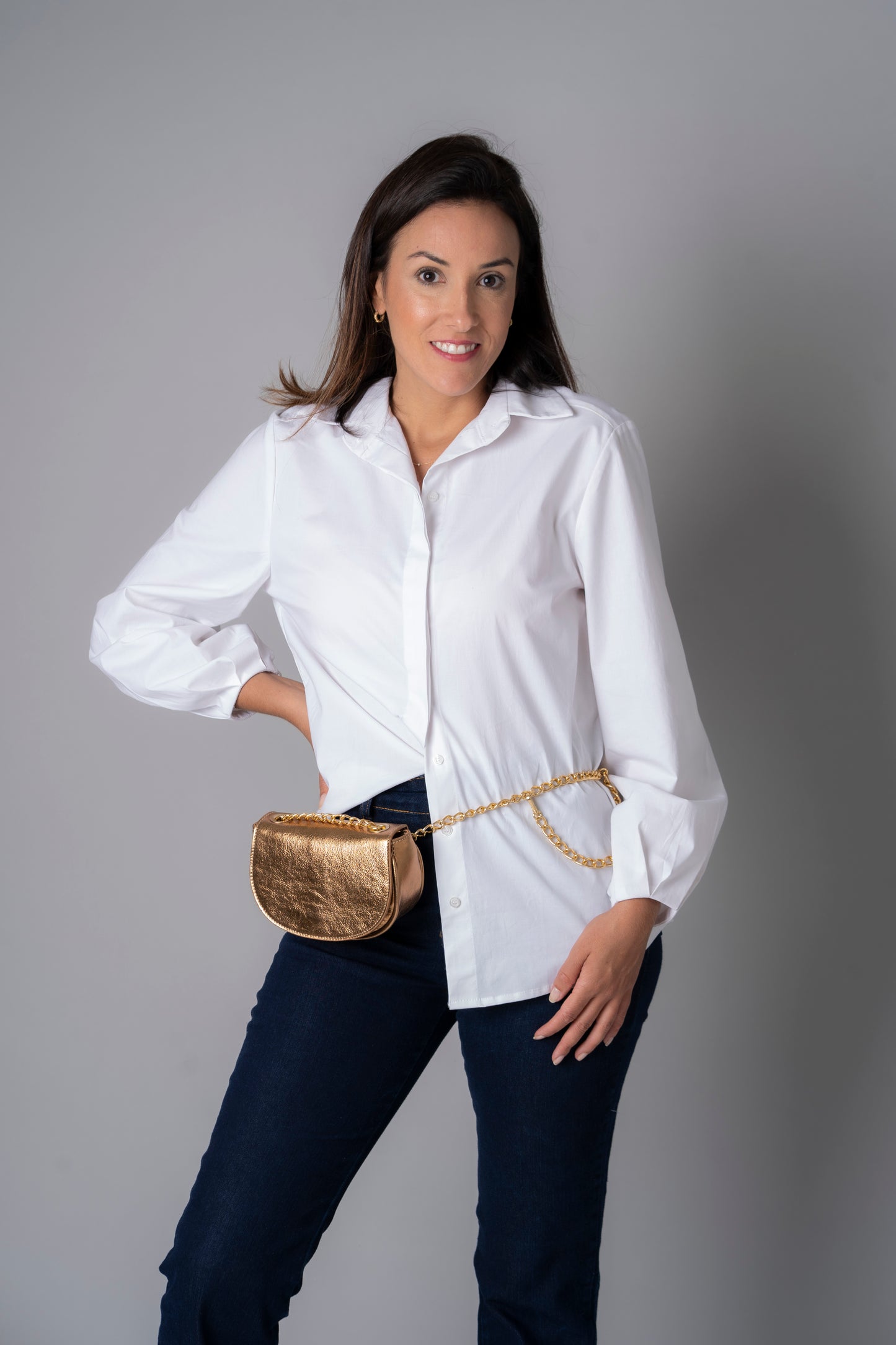 Bolsa Emilia Metalizado Bronze