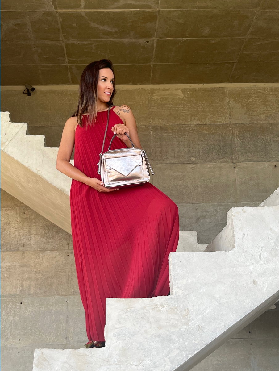 Anna Medium Bag Metallic Graphite