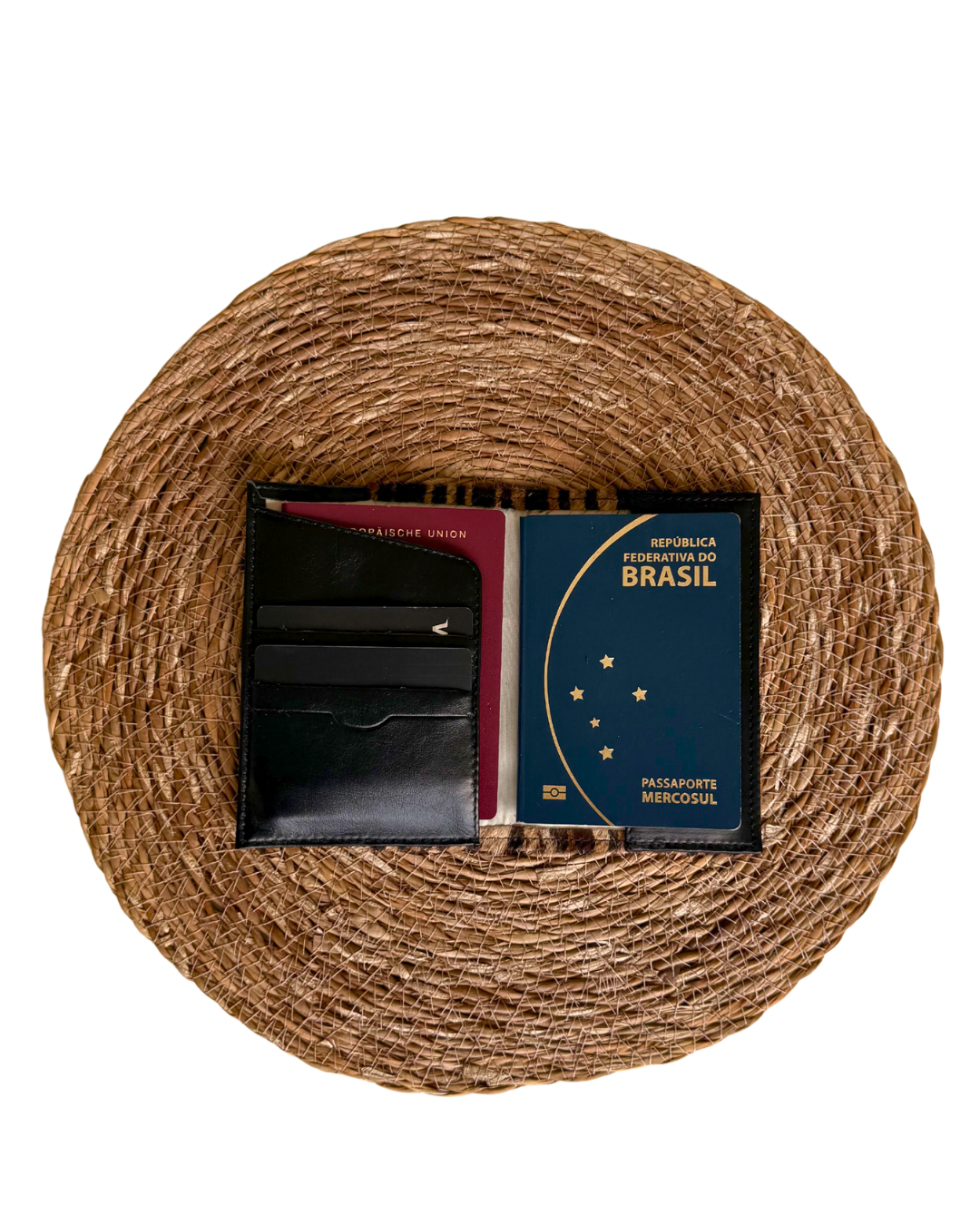 Porta Passaporte Napoli Pelo Zebra / Nero