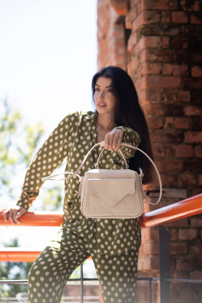 Bolsa Média Anna Lezard Off White