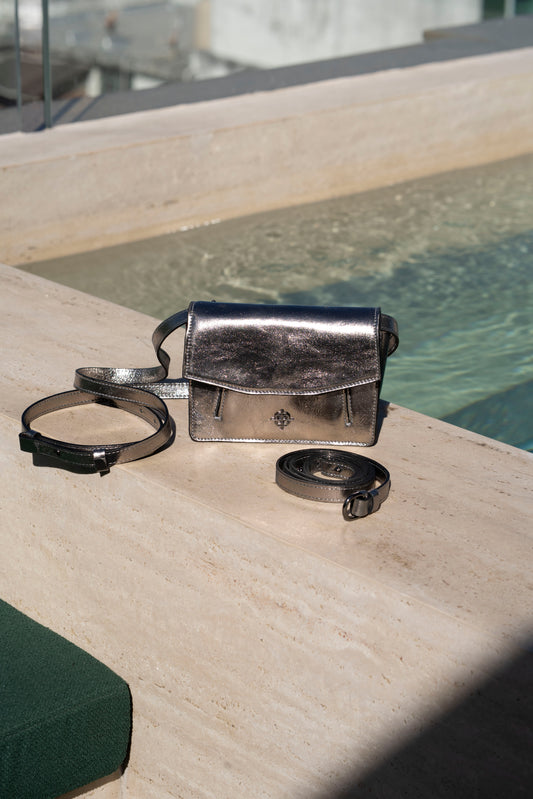 Bolsa Serena Metalizado Grafite