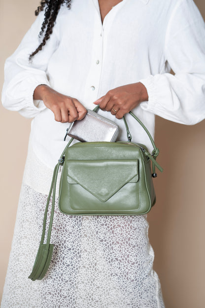 Bolsa Média Anna Verde Ficus