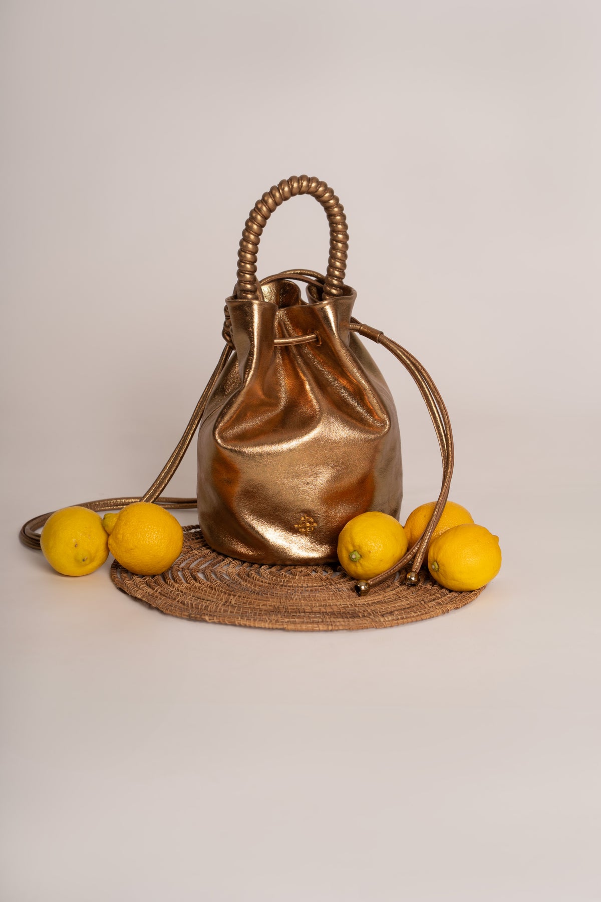 Bolsa Eleonora Metalizado Bronze