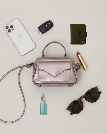 Bolsa Anninha Lezard Off White