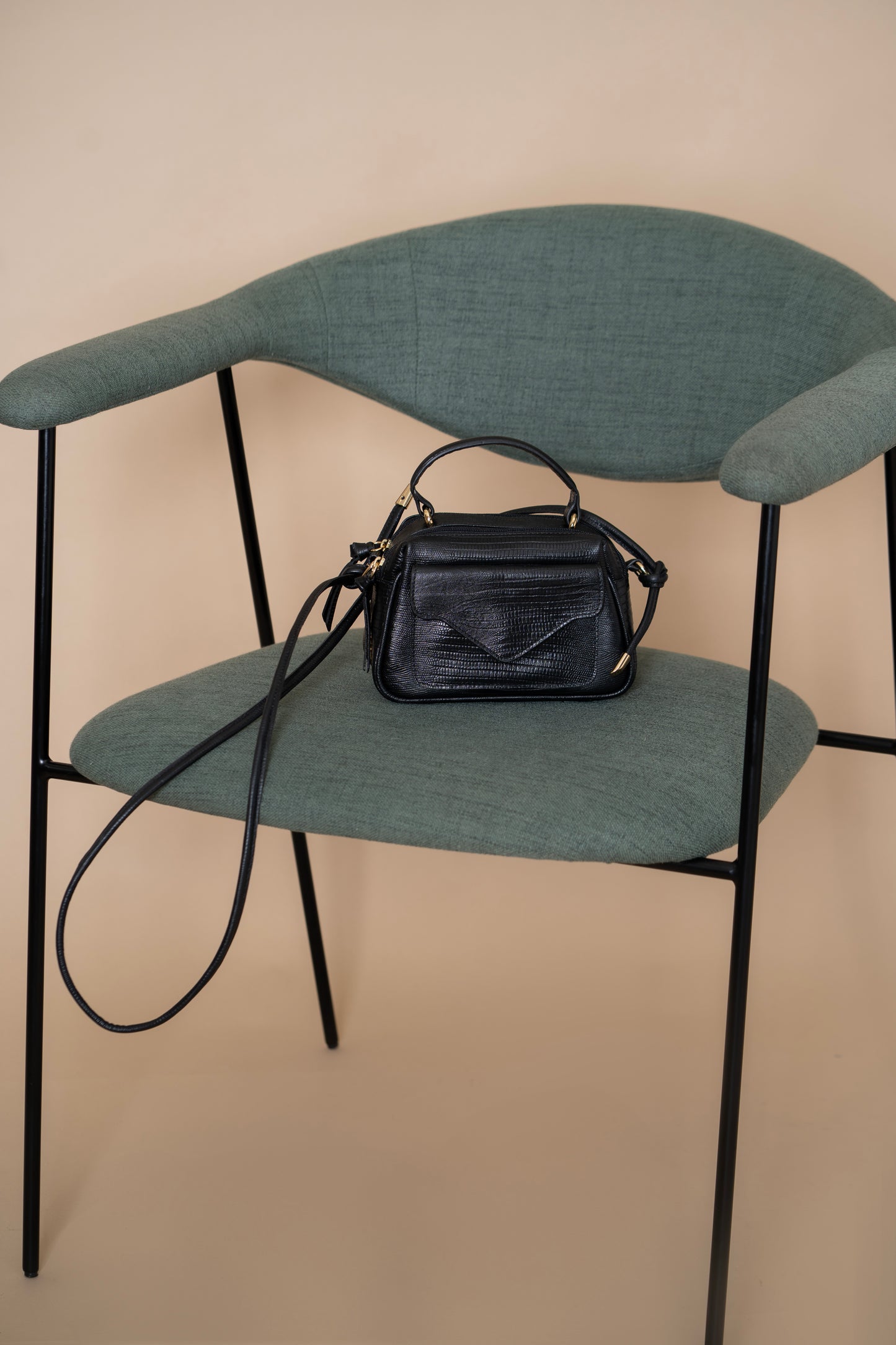 Bolsa Anninha Lezard Preto