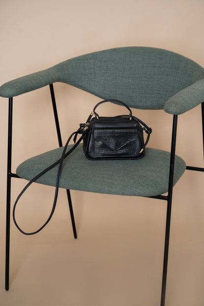 Bolsa Anninha Lezard Preto