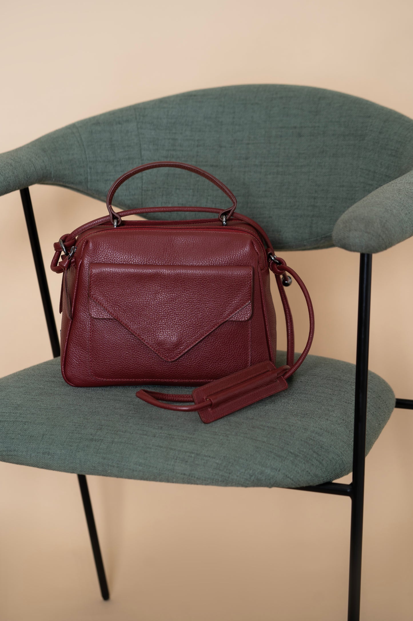 Bolsa Média Anna Vermelho Óxido