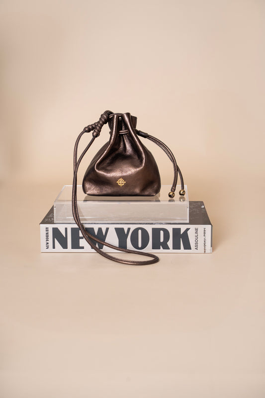 Bolsa Lavinia Metalizado Minério