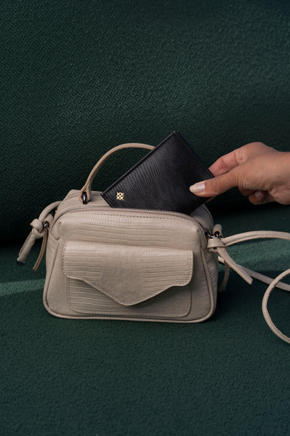 Bolsa Anninha Lezard Nevoa