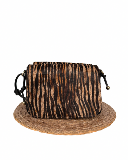 Bolsa Bellina Nero / Pêlo Zebra