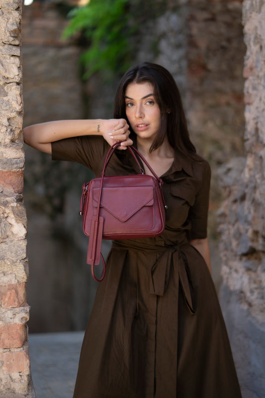 Bolsa Média Anna Vermelho Óxido