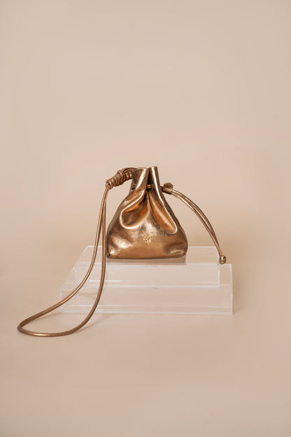 Bolsa Lavinia Metalizado Bronze