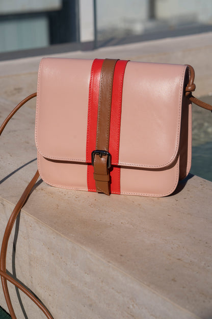 Bolsa Carla Rosa Brisa / Vermelho Rubra / Ambar