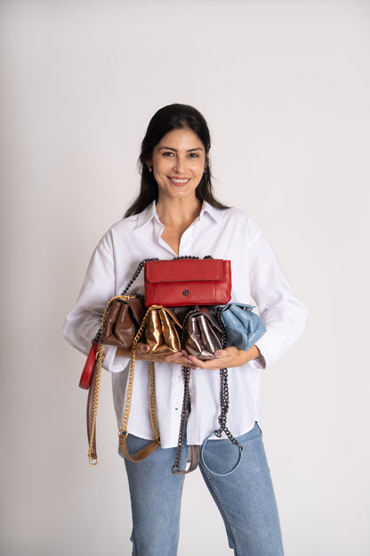 Bolsa Mini Bag Vitoria Rosso