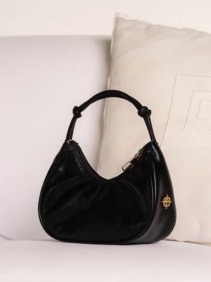 Bolsa Loretta Metalizado Preto