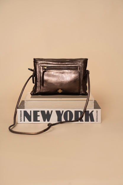 Bolsa Cristina Metalizado Minério