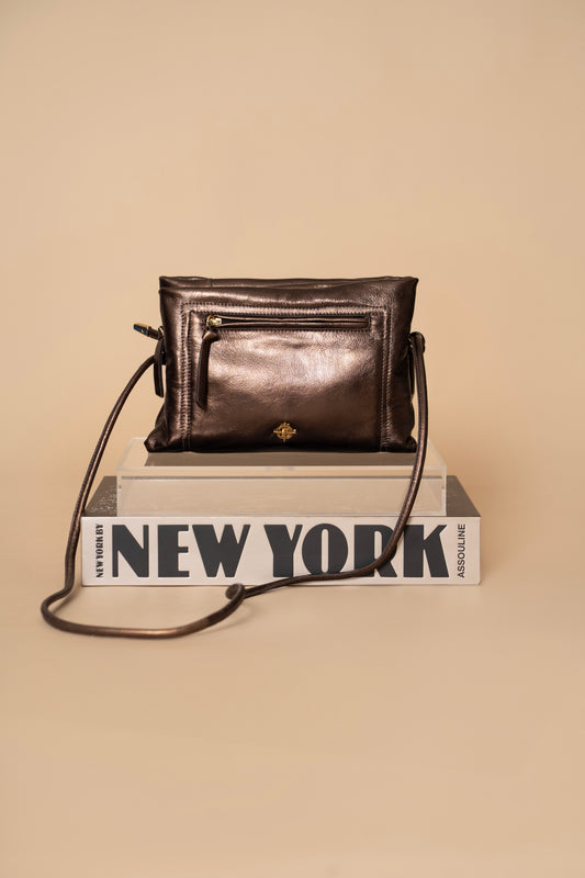 Bolsa Cristina Metalizado Minério