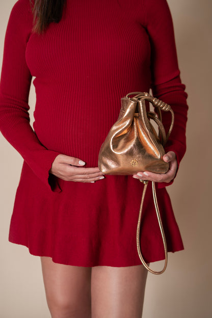 Bolsa Lavinia Metalizado Bronze