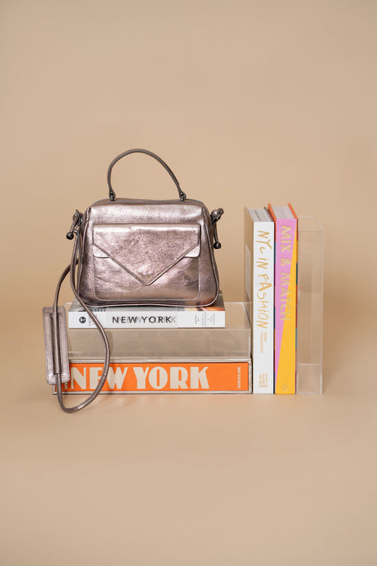 Anna Medium Bag Metallic Graphite