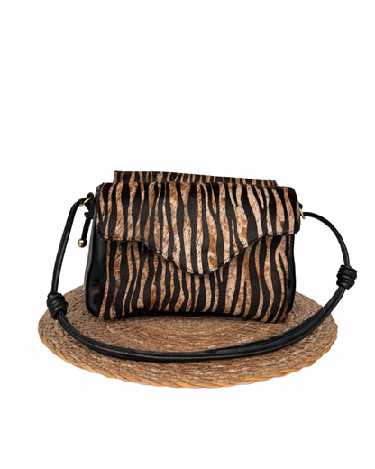 Bolsa Bellina Nero / Pêlo Zebra