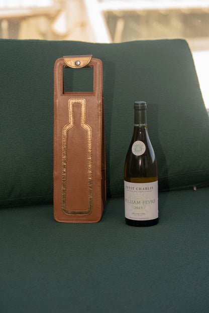 Montalcino Wine Rack Camel / Metallic Bronze