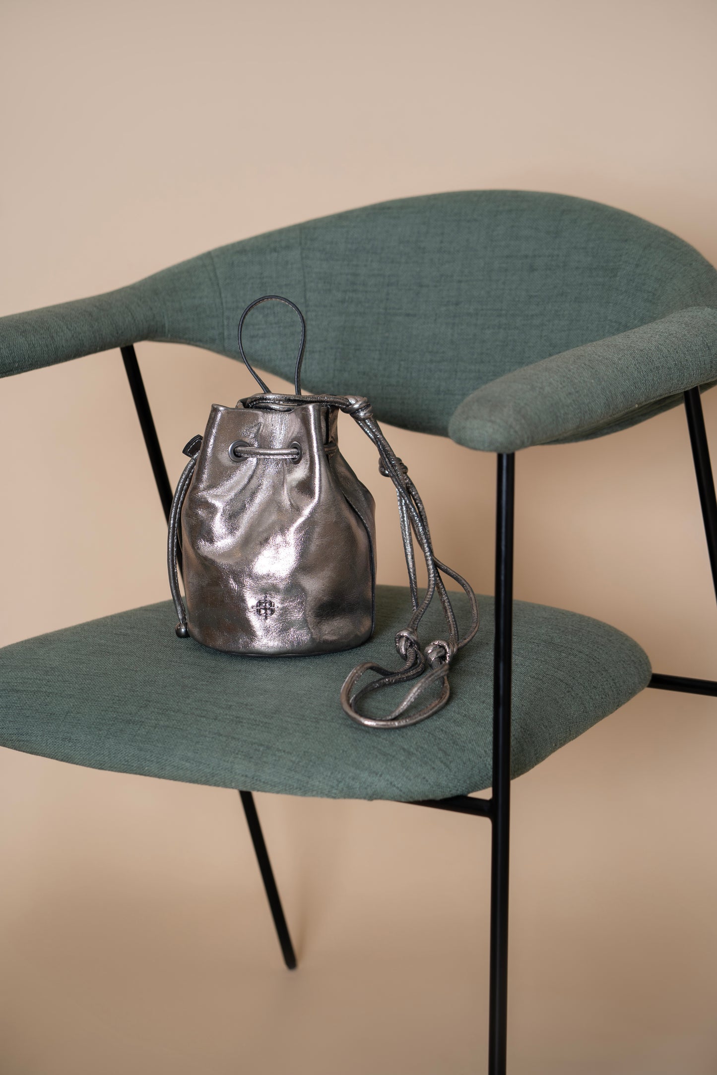 Graphite Metallic Paola Bag