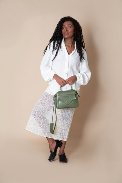 Bolsa Média Anna Verde Ficus