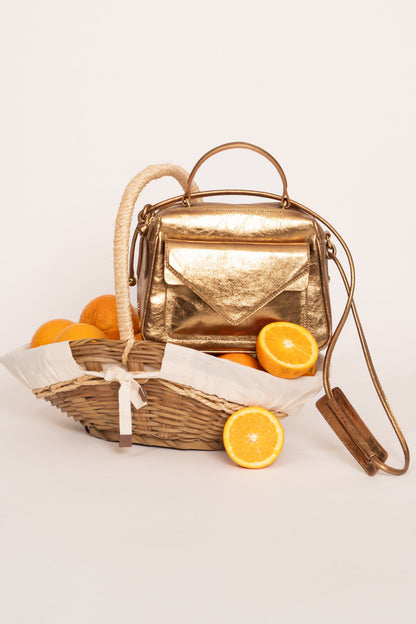 Anna Medium Bag Metallic Bronze