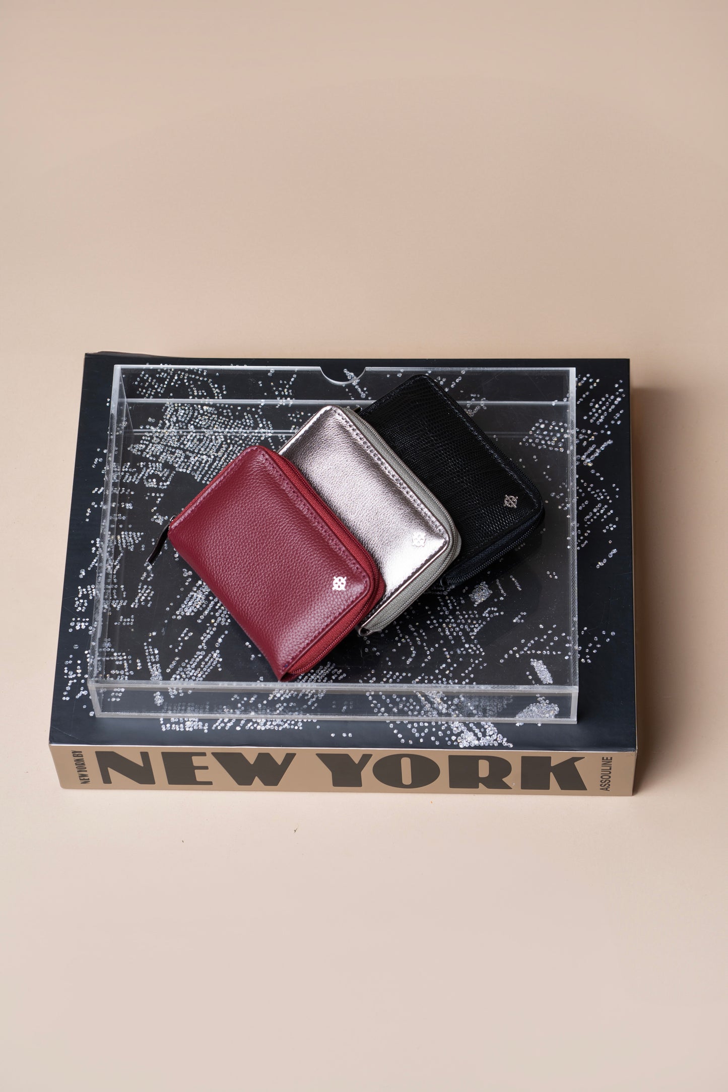 Carteira Cinqueterre Vermelho Óxido / Azul Profundo