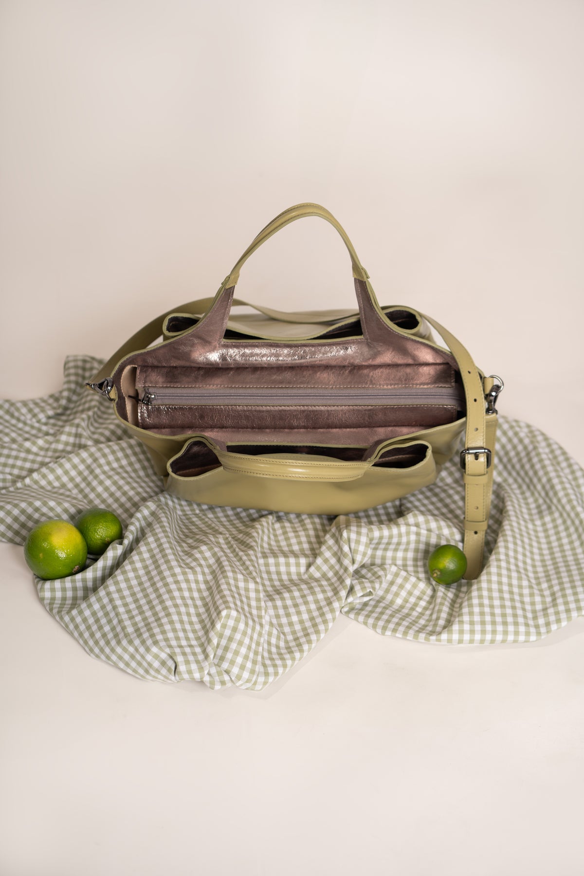 Bolsa Constança Pistacchio / Grafite