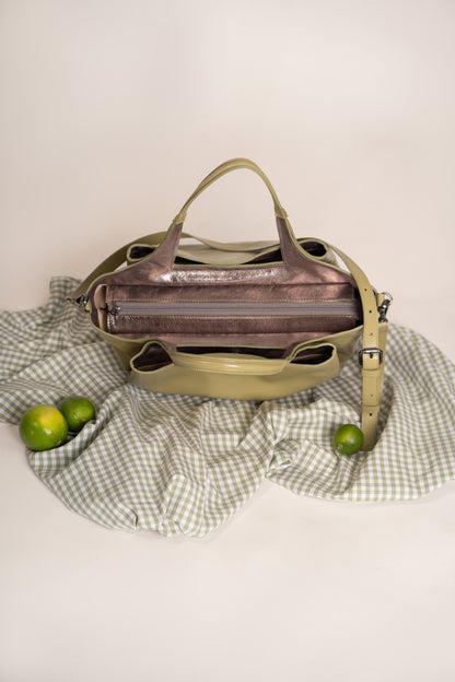 Bolsa Constança Pistacchio / Grafite