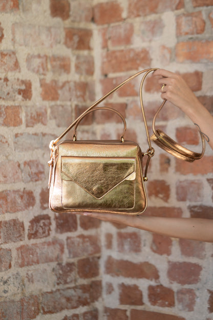 Anna Medium Bag Metallic Bronze