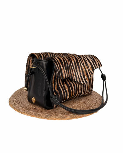 Bolsa Bellina Nero / Pêlo Zebra