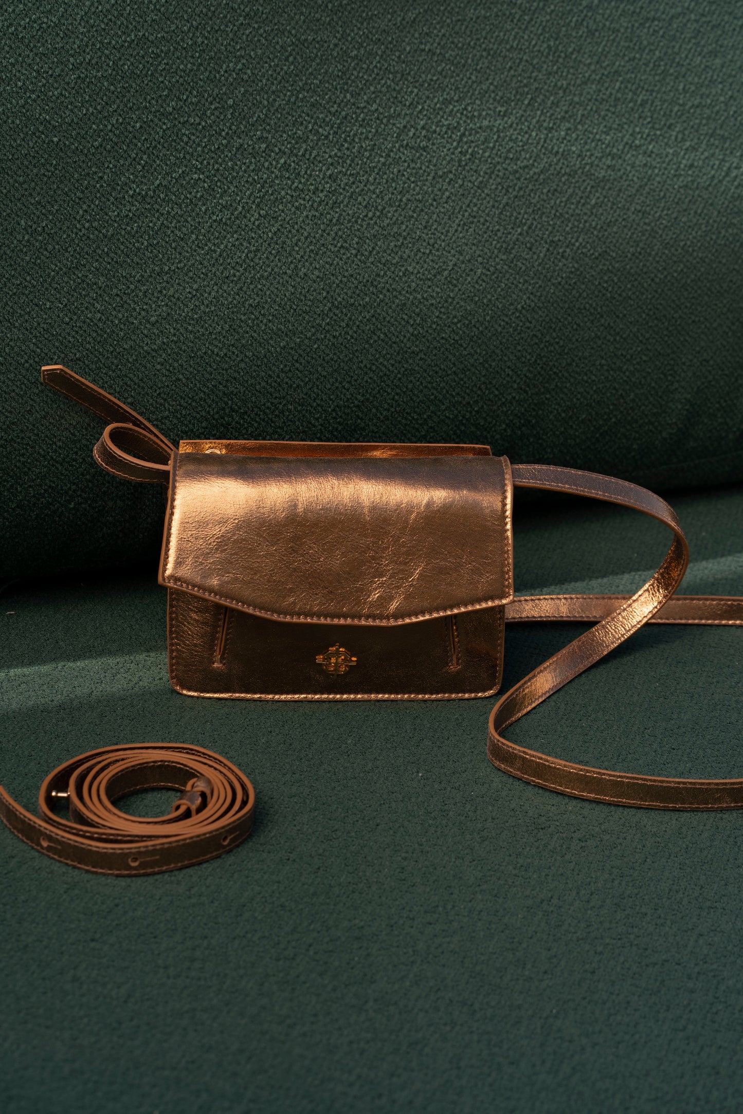 Bolsa Serena Metalizado Bronze