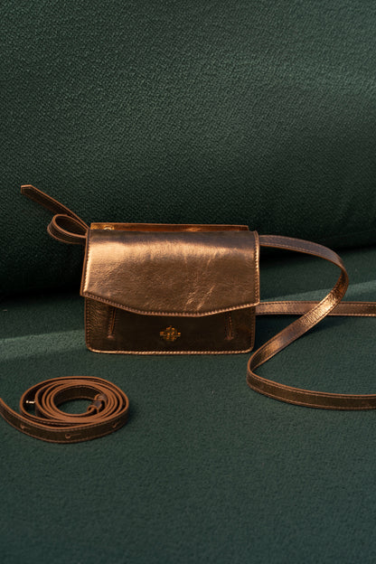 Bolsa Serena Metalizado Bronze