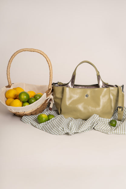 Bolsa Constança Pistacchio / Grafite