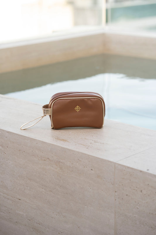 Necessaire Veneza Âmbar / Ouro Light