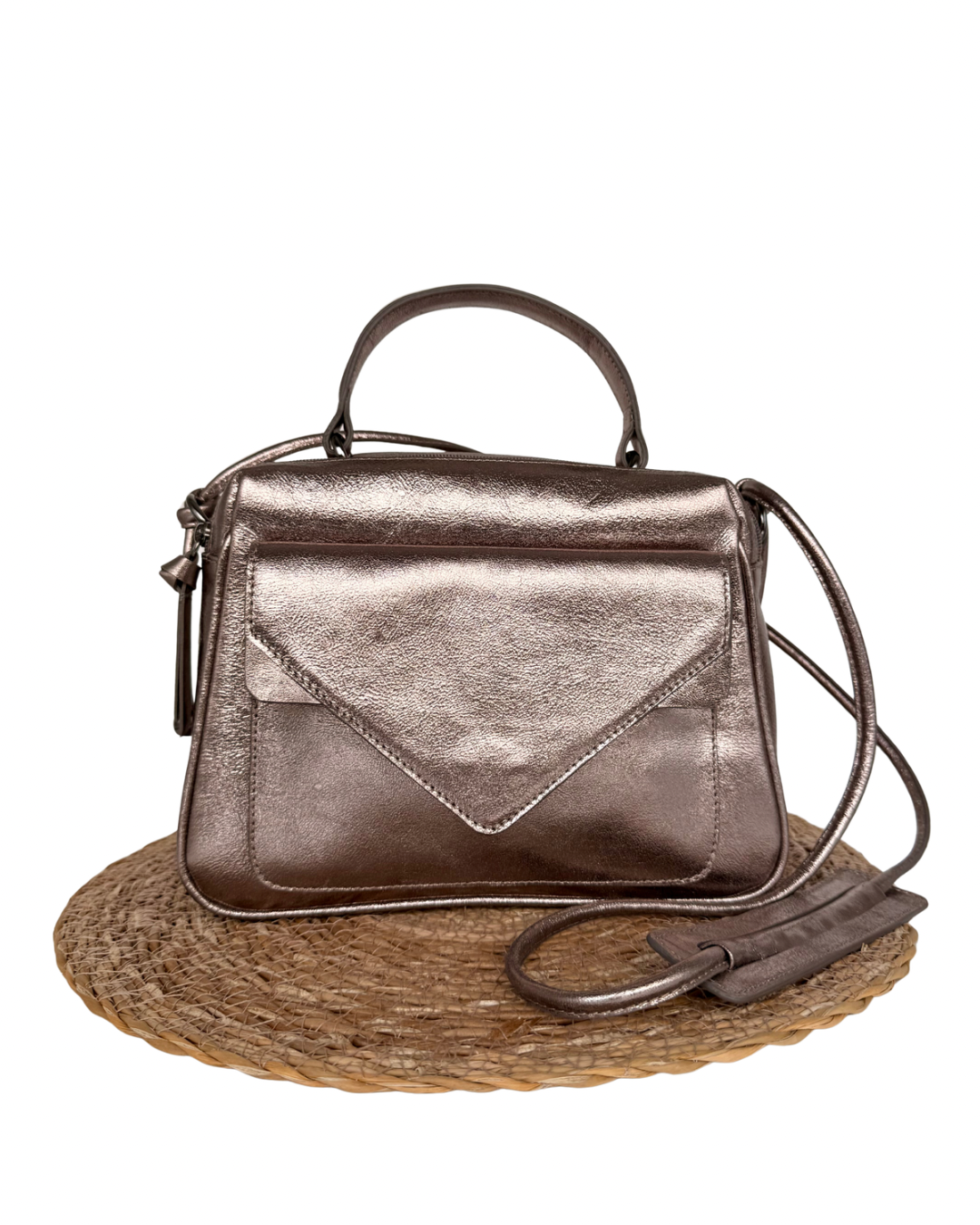 Anna Medium Bag Metallic Graphite