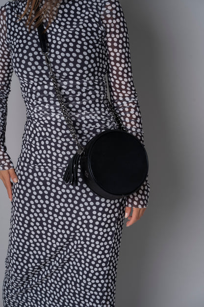 Sofia Bag Metallic Black