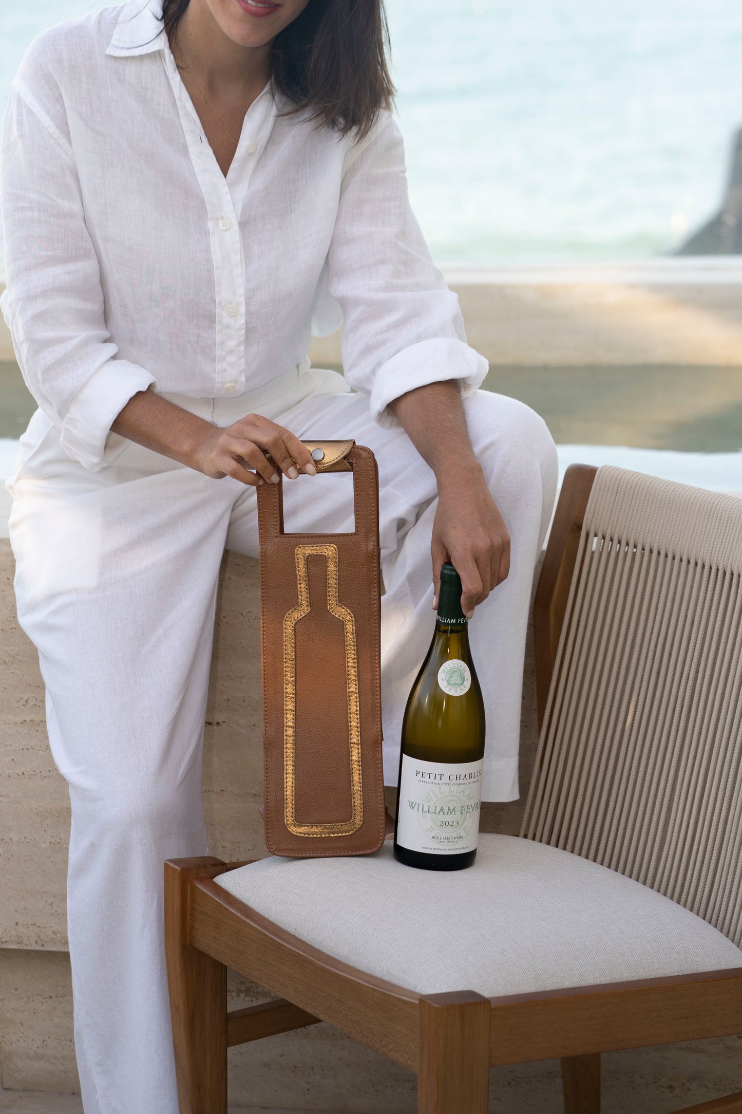 Montalcino Wine Rack Camel / Metallic Bronze