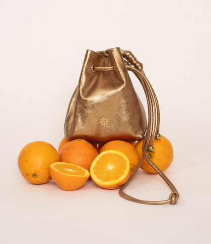Bolsa Lavinia Metalizado Bronze