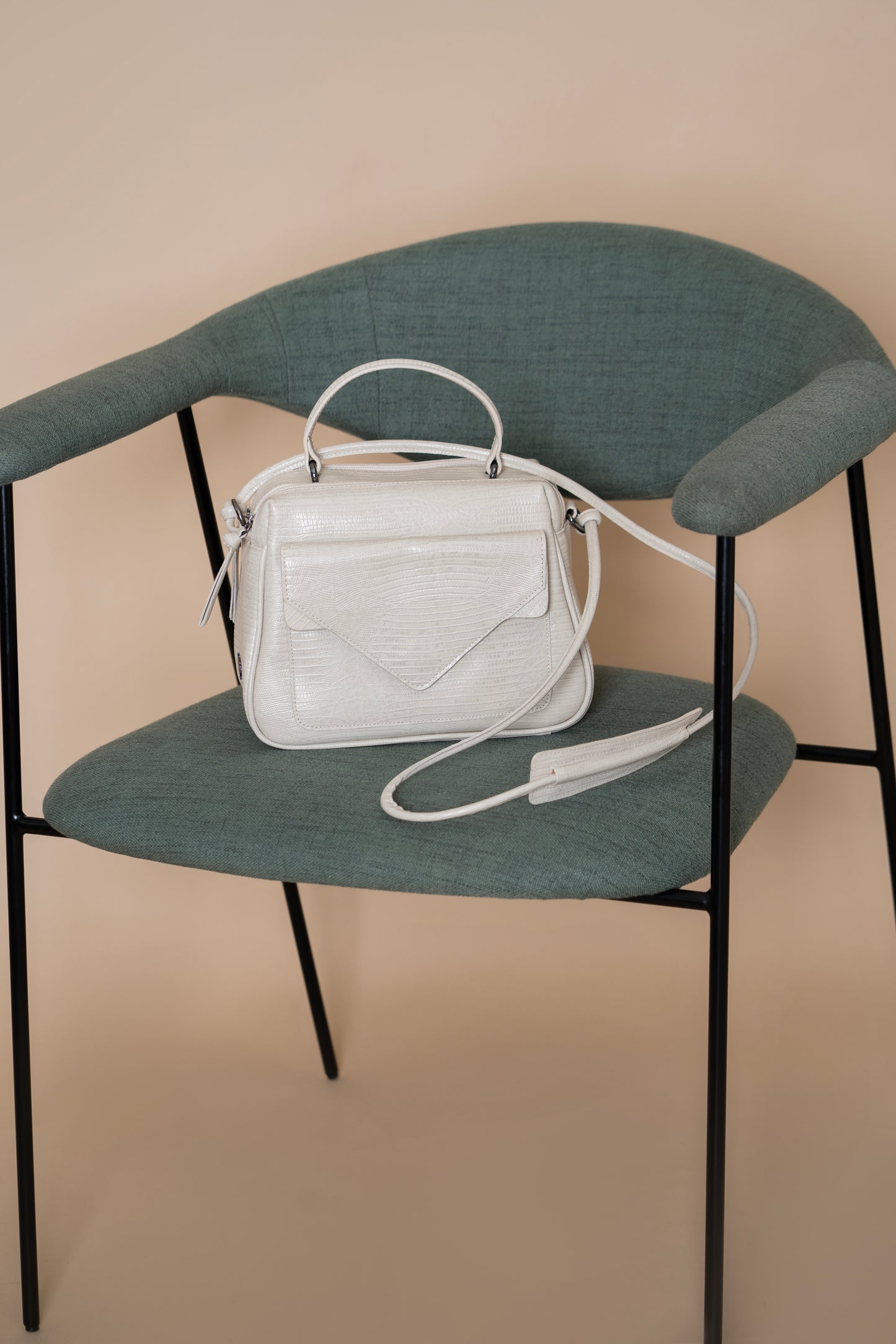 Bolsa Média Anna Lezard Off White