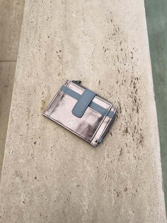 Carteira Torino Metalizado Grafite / Sereno