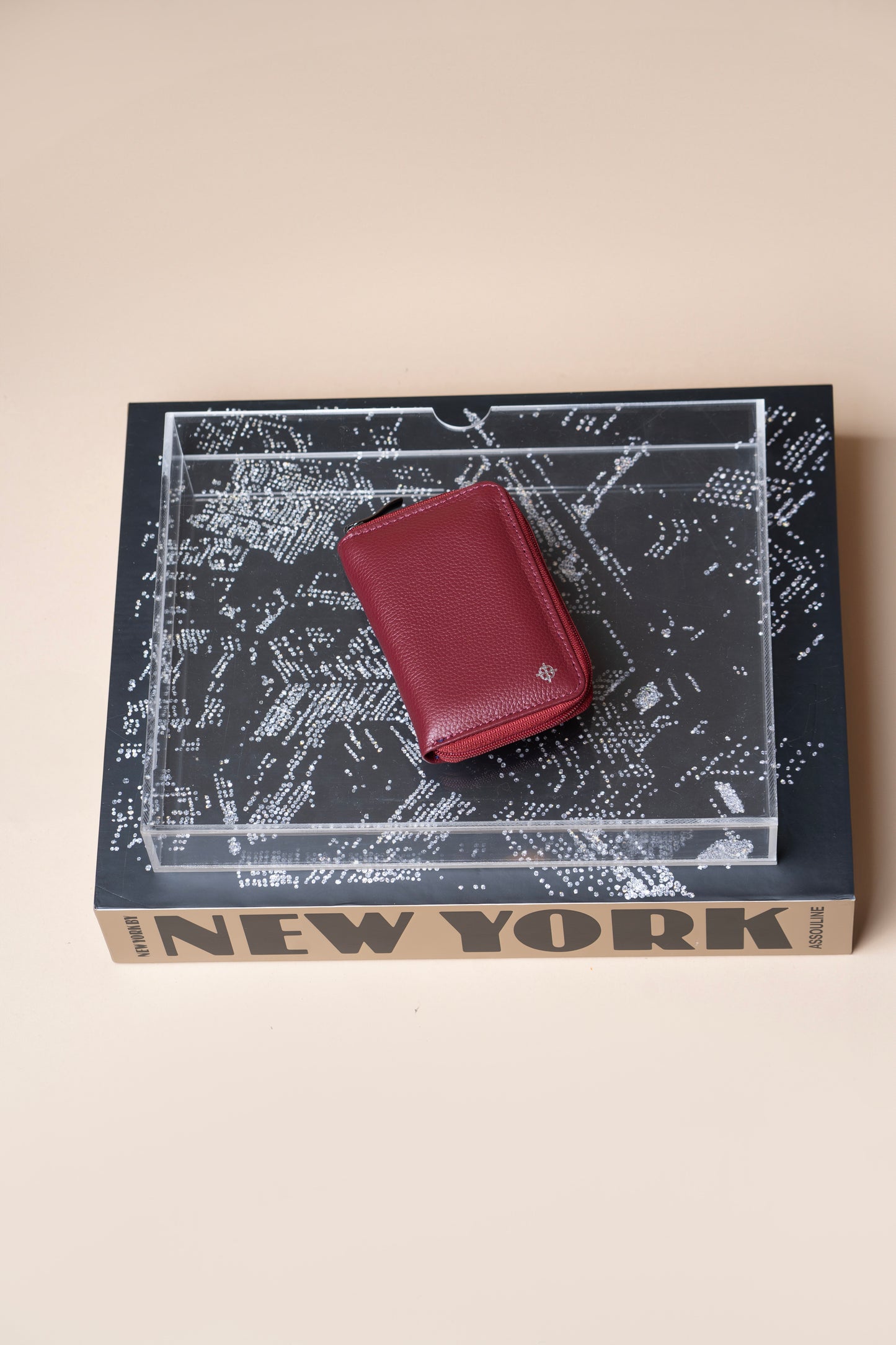 Carteira Cinqueterre Vermelho Óxido / Azul Profundo